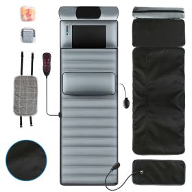 Fresh Fab Finds Full Body Electric Massage Mat with Heat Vibration Massage Pad Cushion Back Massage Mattress Chair Pad with Neck Massager Lumbar