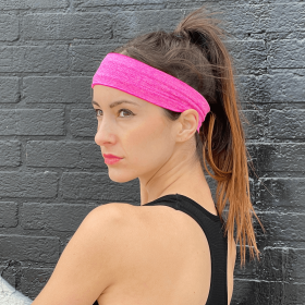 JupiterGear Cardio Sport and Fitness Sweat-Wicking Headband (Color: Pink)